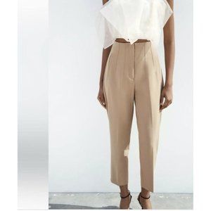 Zara Tan Straight Leg Pants